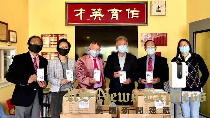 華埠服務中心 捐贈抗疫中華孔教學校