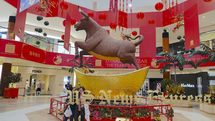 南海岸广场欢庆农历牛年