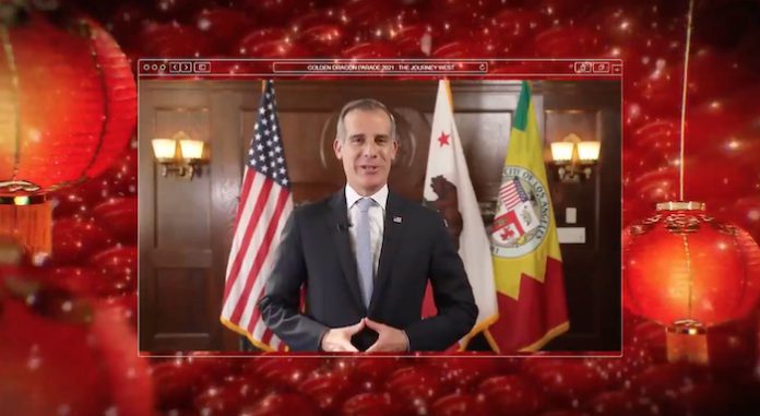 洛杉矶市长贾西提(Eric Garcetti)