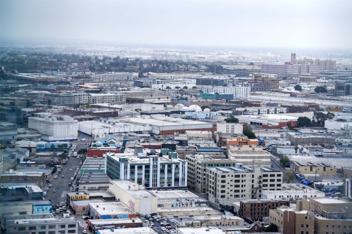 OC-17洛杉矶市中心。庞可阳摄