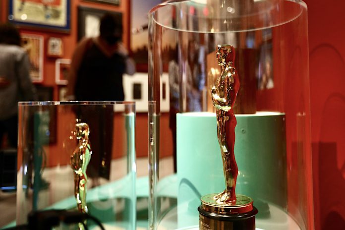 博物馆内的小金人。奥斯汀摄