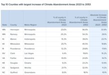 深受水灾影响:美国“缓慢死亡”的十大城市